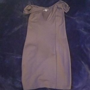 Off Shoulder Grey Dress